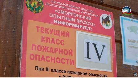 Уровень пожарной опасности - красный