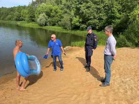 Совместный рейд в места массового отдыха граждан на водах в период купального 2023 года