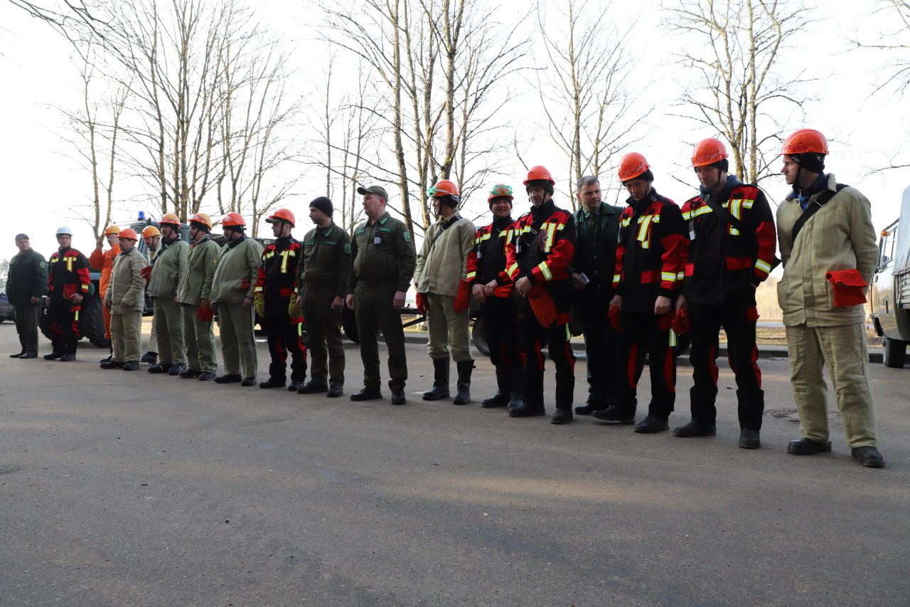 В Сморгонском опытном лесхозе проверили готовность к пожароопасному сезону